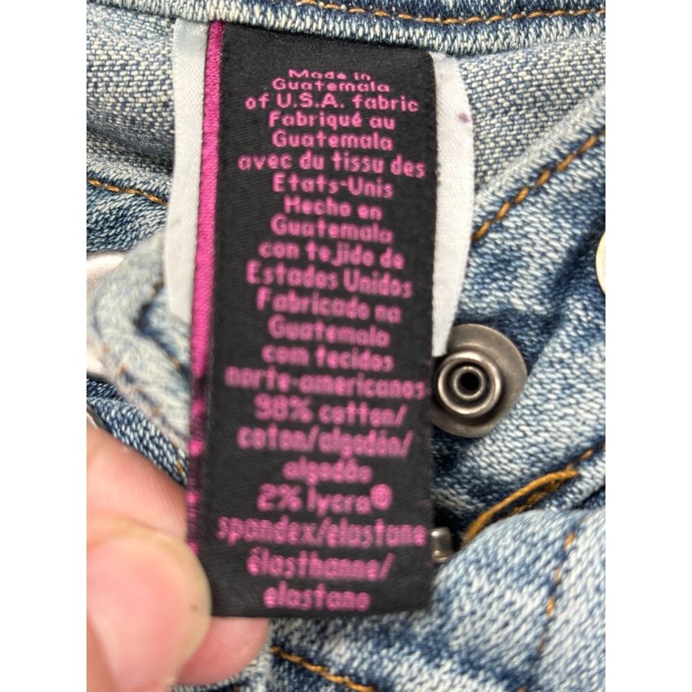 Calvin Klein Jeans Denim Jacket Womens Size L Snap Buttons Bib Collar - Picture 5 of 9